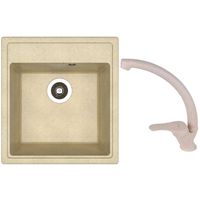 Мойка кухонная со смесителем Dr.Gans Nika 470 + SanDonna F 1069 bej
