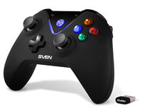 Wireless Gamepad SVEN GC-5070, 4 axes, D-Pad, 2 mini joysticks, 11 buttons
