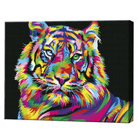 Tigru curcubeu, 40х50 cm, pictură pe numere Articol: GX26176