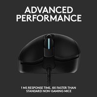 Gaming Mouse Logitech G403 Hero, Optical, 200-25600 dpi, 6 buttons, RGB, Onboard mem., Black, USB