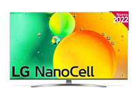 55" LED TV LG 55NANO786QA, Black (3840x2160 UHD, SMART TV, DVB-T/T2/C/S2)