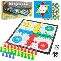Настольная игра miscellaneous 24812 Magnetic game 3in1 (Ludo, Șerpi și Scări, Șah Chinezesc)