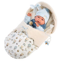 Кукла Llorens 73885 Nico Recien Nacido Saquito Azul 40 cm RN