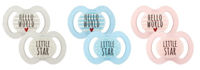 "Baby-Nova" Соска симметричная без кольца, от 0 месяцев, Силикон, без BPA, 2 шт. (27231)