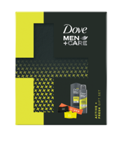 Подарочный набор DOVE MEN +CARE ACTIVE FRESH (Гель для душа 250 мл + Дезодорант 150 мл) + Фитнес-браслеты в подарок 2023