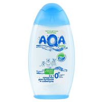AQA baby Средство для купания и шампунь 2 в 1 250 мл
