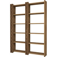 Офисный стеллаж Trendy Orasul 2, Nuc, Nuc 124x170x24cm, raft de carti