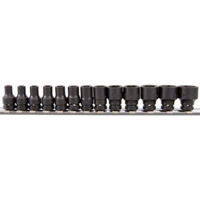 Набор головок, бит, насадок King Tony 2413MP8 набор 1/4" ударных головок, 13 пр.