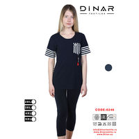Женская футболка с брюками 3 четверти (2XL-5XL)