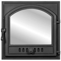 Аксессуар для камина ArtFlame Usa fonta p/u soba K 505, 490x490x90mm, Negru