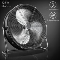 Ventilator pe podea 124Wt negru TROTEC TVM 24D