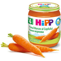 Piure de morcov Hipp (4+ luni), 125g