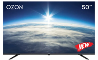 Телевизор 50" LED SMART TV OZON U50Z8000R, 3840x2160 4K UHD, Android TV, Black