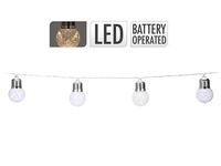 Set de ghirlande LED 10 lampi mate pentru iluminarea casei 1.5m, pe baterii