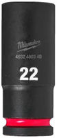 Набор головок, бит, насадок Milwaukee 4932480340 Торцевой ключ Shockwave 1/2 22 мм