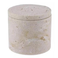 Cutie depozitare Tendance 56199 Cutie pentru discuri cosmetice Amalfi, bej