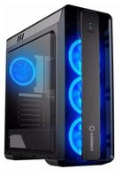 Case ATX GAMEMAX MoonLight, w/o PSU, 4x120mm,Blue LED(Ring-type) fans, Fan controller, USB3.0, Black
