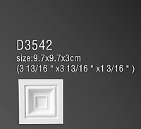 D3542 ( 9.7 x 9.7 x 3 cm.)