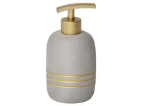 Dozator pentru sapun Golden Stripes 400ml, gri, ceramica