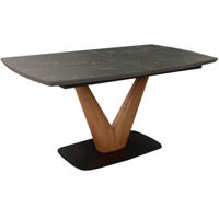 Masă Deco Molli 1600/2000x900x760 Black Ceramic