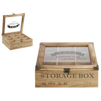Короб для хранения Promstore 47755 Organizator pentru ceai 24x24x8.5cm Country Club