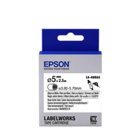 Tape Cartridge EPSON LK4WBA5 Heat Shrink: d5mm/2,5m, Black/White, C53S654904
