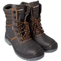 Спецобувь Profmet 345106 Кожаные ботинки, высокие, 46, уровень защиты S3, стальной носок, черные