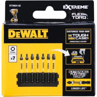 Набор головок, бит, насадок DeWalt DT70824-QZ set capete de insurubat 2xS1 ; 3xS2 ; 2xS3 57mm (P.7)