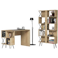 Офисный стол Trendy Extra, Stejar, cu raft