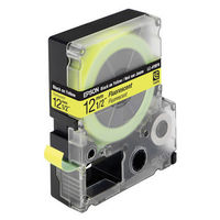 Tape Cartridge EPSON LK4YBF; 12mm/9m Fluorescent, Black/Yellow, C53S654010