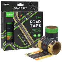 Игрушка Mideer MD4103 Set de joc Bandă rutieră adezivă și trafic rutier