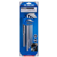 Набор ручных инструментов King Tony 20109MRU шестигранники с шаром экстра длинные 1,5-10мм, 11 пр.