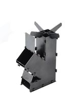 Outdoor Camping Stainless Steel Wood Stove Backpacking Hiking Rocket Stove
