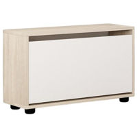 Raft pentru încălțăminte Mobildor-Lux Leo 100x27x47H cm Sonoma/White