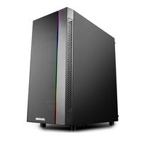 Case ATX Deepcool MATREXX 55 V3 ADD-RGB 3F, w/o PSU, 3x120mm,Tempered Glass, RGB, USB3.0, Black