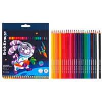 Набор для творчества Promstore 54600 Детские цветные карандаши «Космические животные» 24 шт.