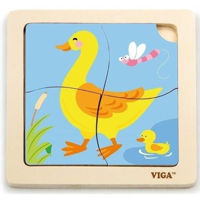 Головоломка Viga 51314 Mini-puzzle din lemn Rața