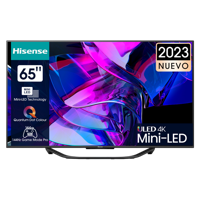 65" LED SMART TV Hisense 65U7KQ, Mini LED, 3840x2160, VIDAA OS, Gray
