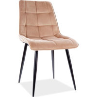 Стул Signal Chic velvet bez bluvel 28/ czarn stelaz