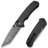 Нож походный Civivi C19059C-DS1 Brazen, G10 carbon fiber, Button Lock