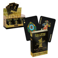 Настольная игра Winning Moves WM00755-EN1-12 Cărţi de joc Waddingtons No. 1, Black And Gold Deck