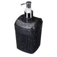 Дозатор для мыла Promstore 52341 Econova Velvet 0.65l, 18.7cm, granit negru