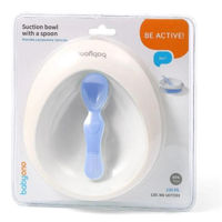 Посуда для кормления BabyOno 1077/04 Farfurie pe o ventuza cu lingura