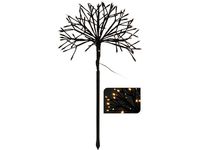 Copac decorativ coroana-"glob" 78cm, 96LED, D35cm, alb-cald