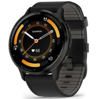 Ceas inteligent Garmin Venu 3 Black/Slate Leather (010-02784-52)