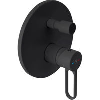 Baterie de duș F-Design Zaffiro Black FD1-ZFR-7P-22 (cada/dus ingropat)