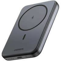 Аккумулятор внешний USB (Powerbank) Ugreen 25919 Mini Magnetic Wireless Qi 10000mAh, 20W, Space Grey
