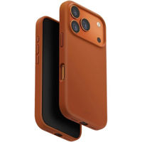 Husă pentru smartphone UNIQ iPhone 17 Pro (2025) 6.3 Hybrid Magclick Lino, Sunset Orange