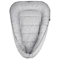 Гнездо для новорожденных Zaffiro Grey leaves