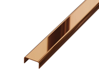 Profil Inox pentru gresie U-10-2440-COPPER-MI 10x240cm